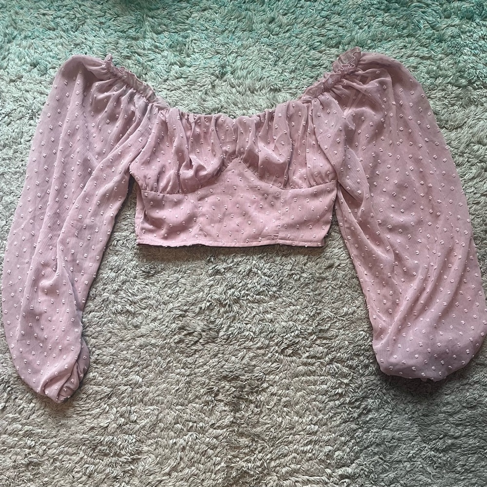 Pink Going Out Crop Top